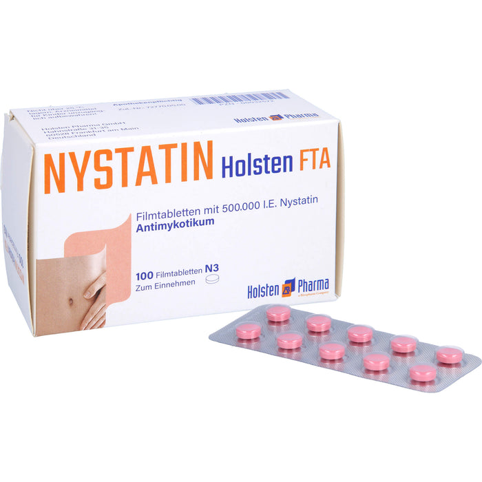 Nystatin Holsten Filmtabletten  Antimykotikum, 100 pcs. Tablets