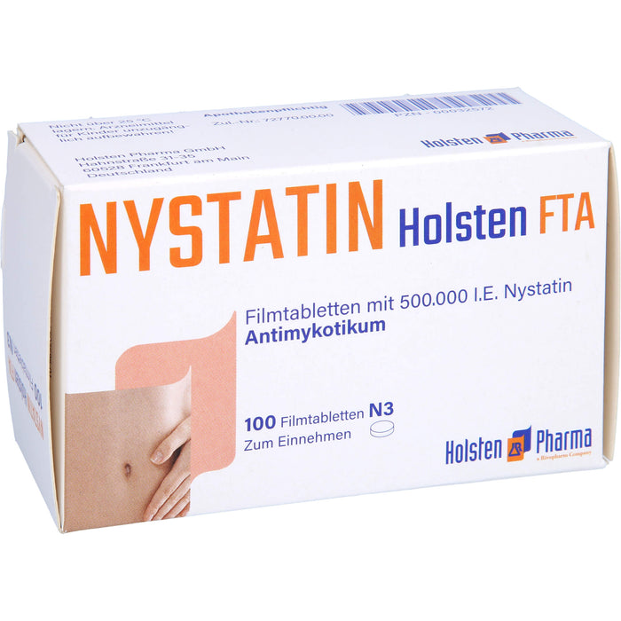 Nystatin Holsten Filmtabletten  Antimykotikum, 100 pcs. Tablets