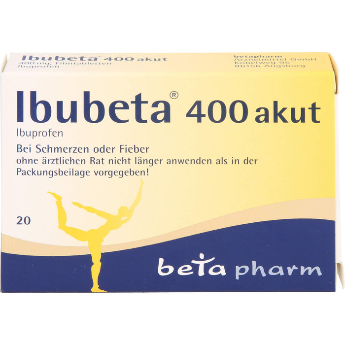 Ibubeta 400 akut Tabletten, 20 pcs. Tablets
