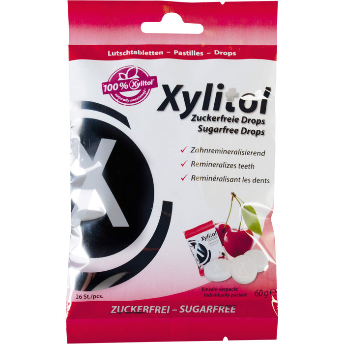 Xylitol miradent zuckerfreie Drops Cherry, 60 g Candies
