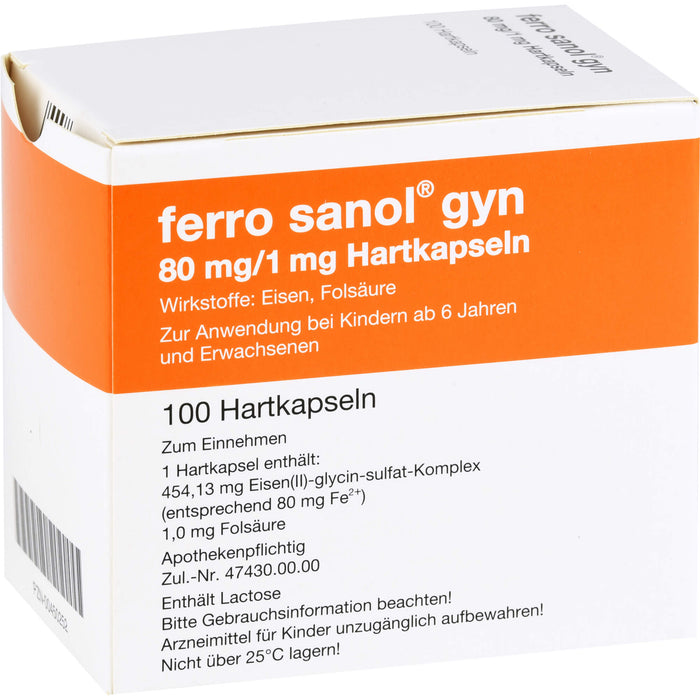 ferro sanol gyn Hartkapseln, 100 pc Capsules