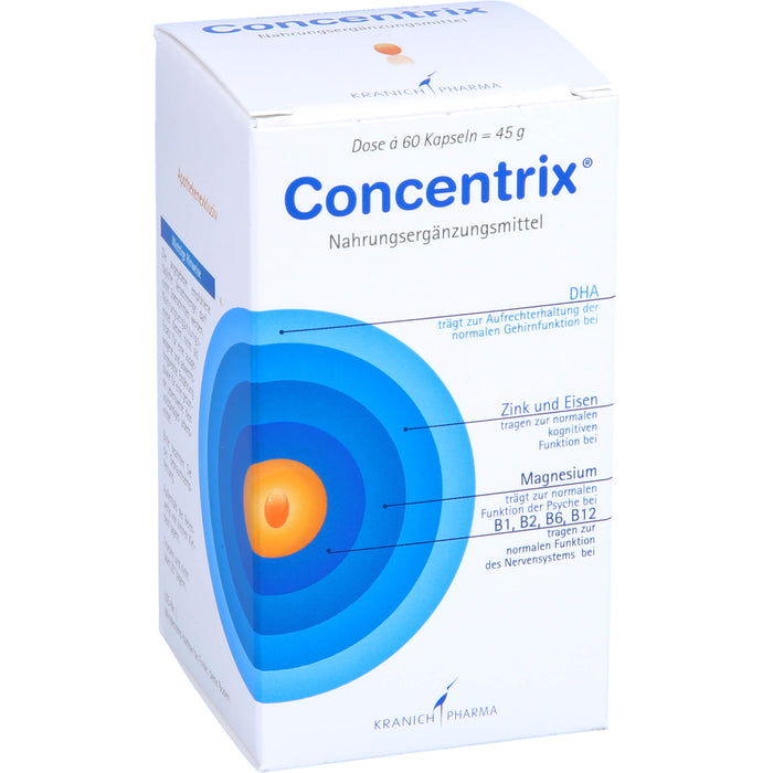 Concentrix Kapseln für Konzentration und Aufmerksamkeit, 60 pcs. Capsules