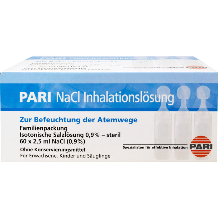 PARI NaCl Inhalationslösung, 60 pc Ampoules