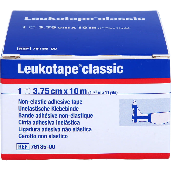 Leukotape Classic 3,75 cm x 10 m blau unelastische Klebebinde, 1 pc Paquet