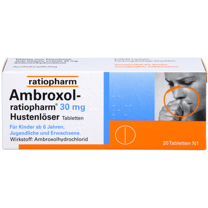 Ambroxol-ratiopharm 30 mg Hustenlöser Tabletten, 20 pc Tablettes