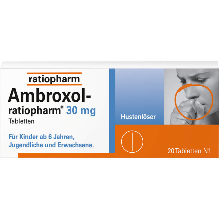 Ambroxol-ratiopharm 30 mg Hustenlöser Tabletten, 20 pc Tablettes