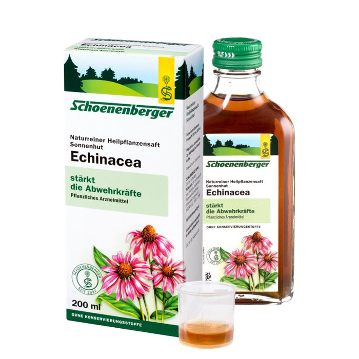 Schoenenberger Echinacea naturreiner Pflanzensaft Sonnenhut, 200 ml Solution