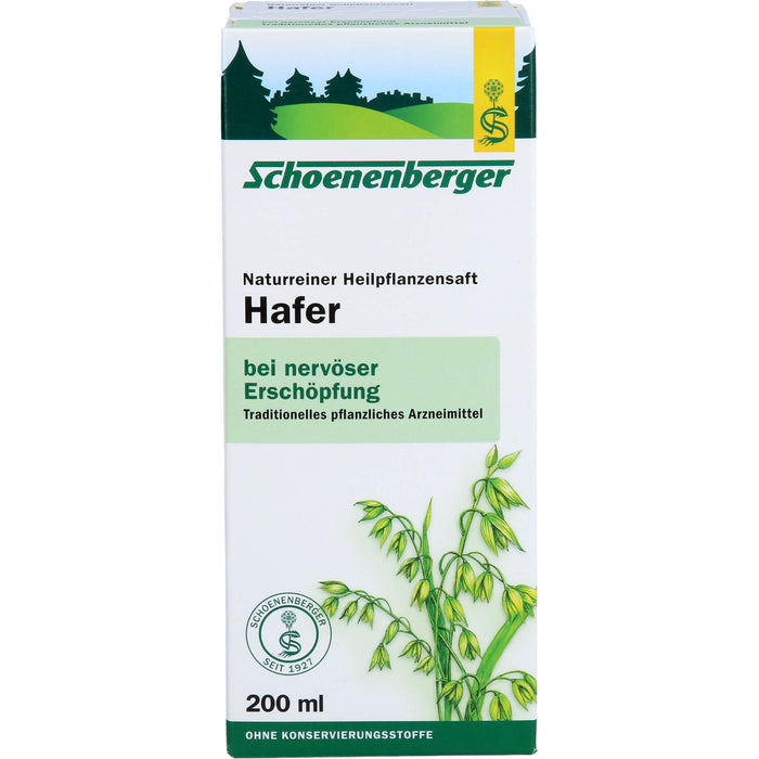 Schoenenberger Naturreiner Heilpflanzensaft Hafer, 200 ml Solution
