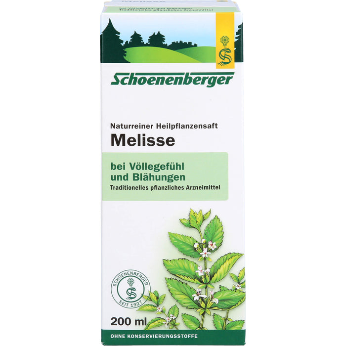 Schoenenberger Naturreiner Heilpflanzensaft Melisse, 200 ml Solution