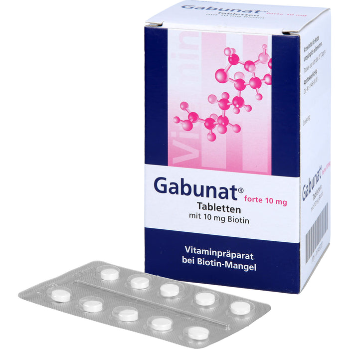 Gabunat forte 10 mg Tabletten mit Biotin bei Biotinmangel, 90 pc Tablettes