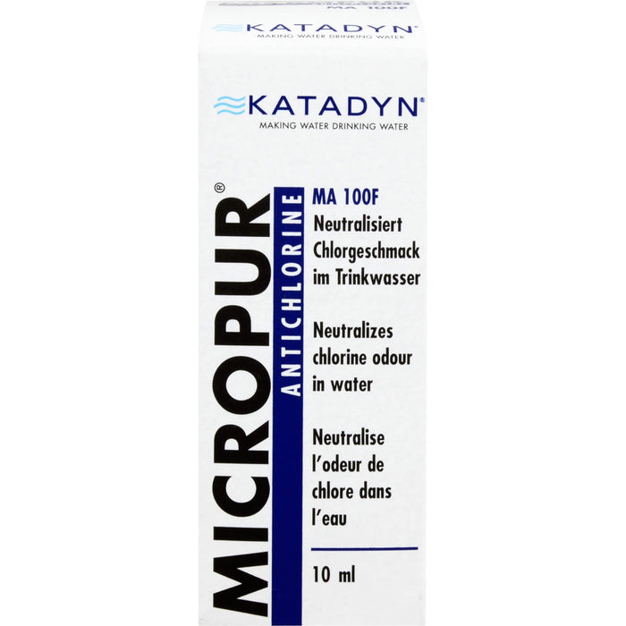 Micropur® Antichlorine MA 100F neutralisiert Chlorgeschmack im Trinkwasser, 10 ml Solution