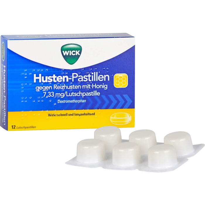 WICK Husten-Pastillen gegen Reizhusten Lutschpastillen, 12 pcs. Tablets