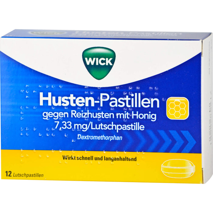 WICK Husten-Pastillen gegen Reizhusten Lutschpastillen, 12 pcs. Tablets