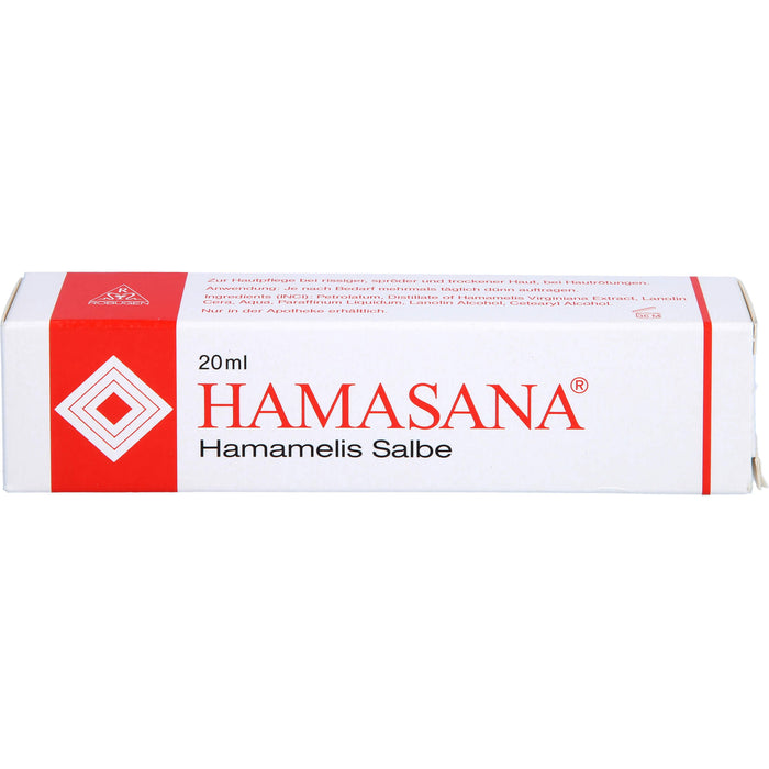 Hamasana Hamamelis Salbe, 20 g Ointment