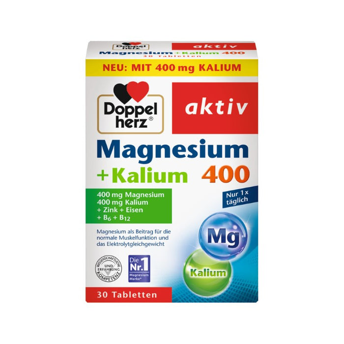 Doppelherz Magnesium + Kalium Tabletten, 30 pcs. Tablets