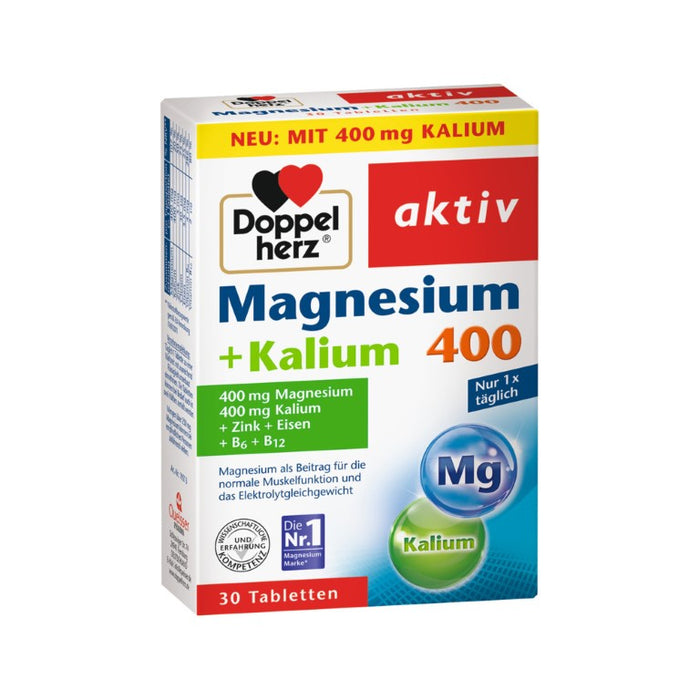 Doppelherz Magnesium + Kalium Tabletten, 30 pcs. Tablets