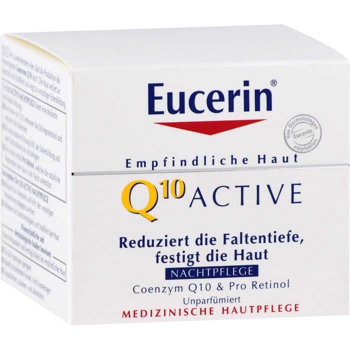 Eucerin Q10 Active Anti-Falten Nachtpflege Creme, 50 ml Cream