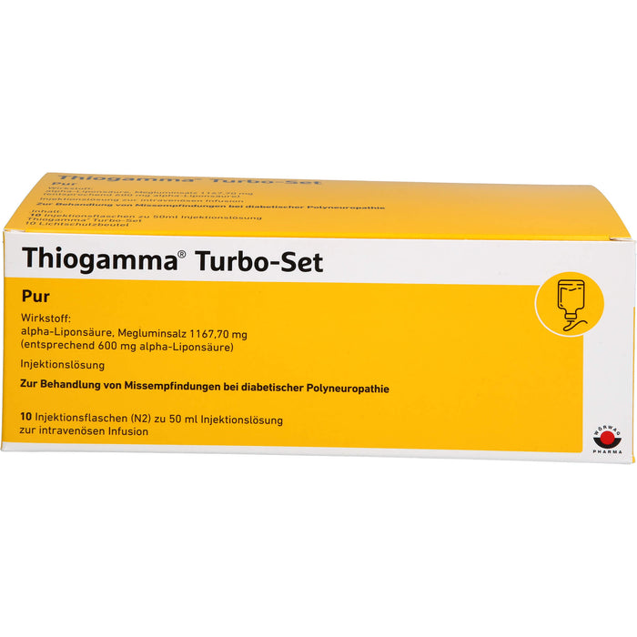 Thiogamma Turbo-Set Pur (ohne Inf.zubehör) Inj.-Lsg., 500 ml Lösung
