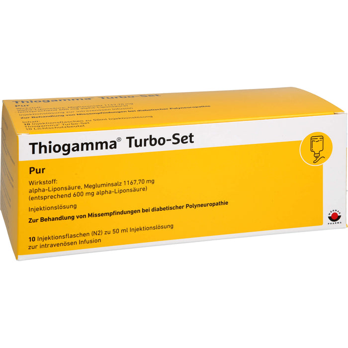 Thiogamma Turbo-Set Pur (ohne Inf.zubehör) Inj.-Lsg., 500 ml Lösung