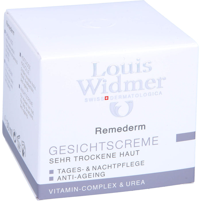 Louis Widmer Remederm Gesichtscreme Tages- und Nachtpflege, 50 ml Cream