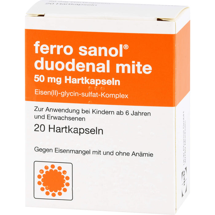 ferro sanol duodenal mite 50 mg Hartkapseln, 20 pc Capsules