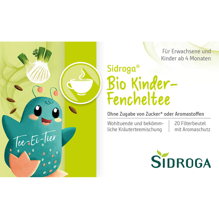 Sidroga Bio Kinder Fencheltee, 20 pc Sac filtrant