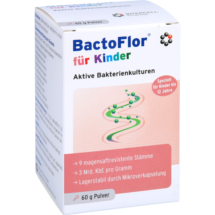 BactoFlor für Kinder aktive Bakterienkulturen Pulver, 60 g Poudre