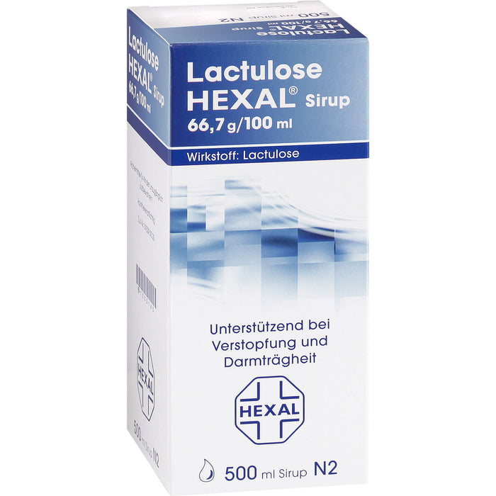Lactulose HEXAL Sirup unterstützend bei Verstopfung und Darmträgheit, 500 ml Solution