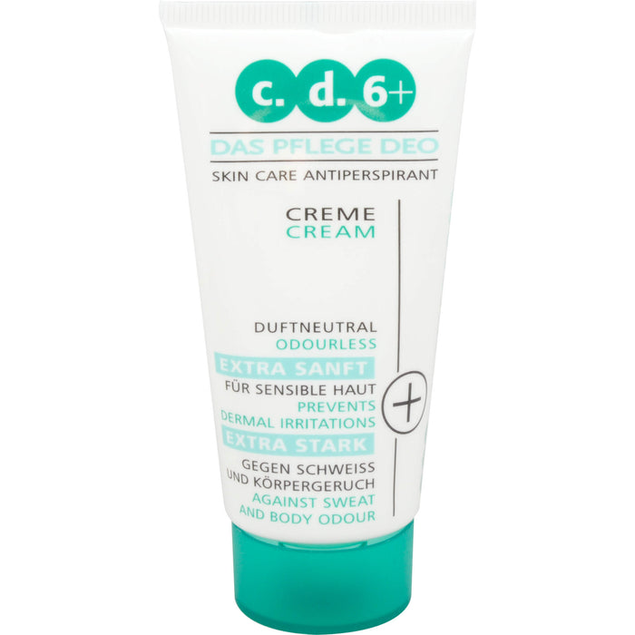 c.d.6+ Pflegedeo Creme extra stark für sensible Haut, 50 ml Cream