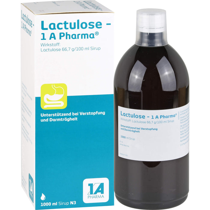 Lactulose - 1 A Pharma, 66,7 g/100 ml Sirup, 1000 ml Solution