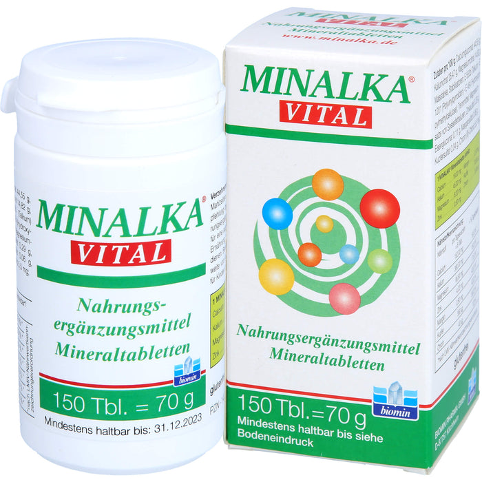 MINALKA vital Mineraltabletten, 150 St. Tabletten