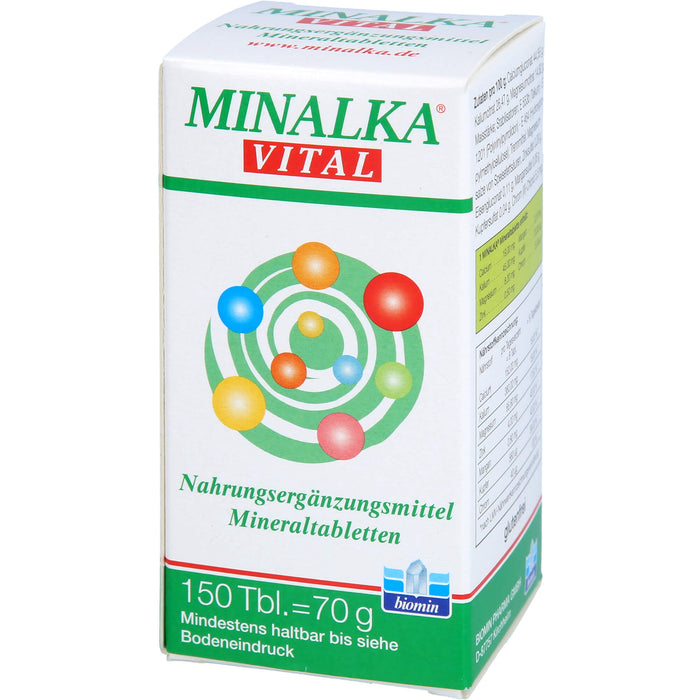 MINALKA vital Mineraltabletten, 150 pc Tablettes
