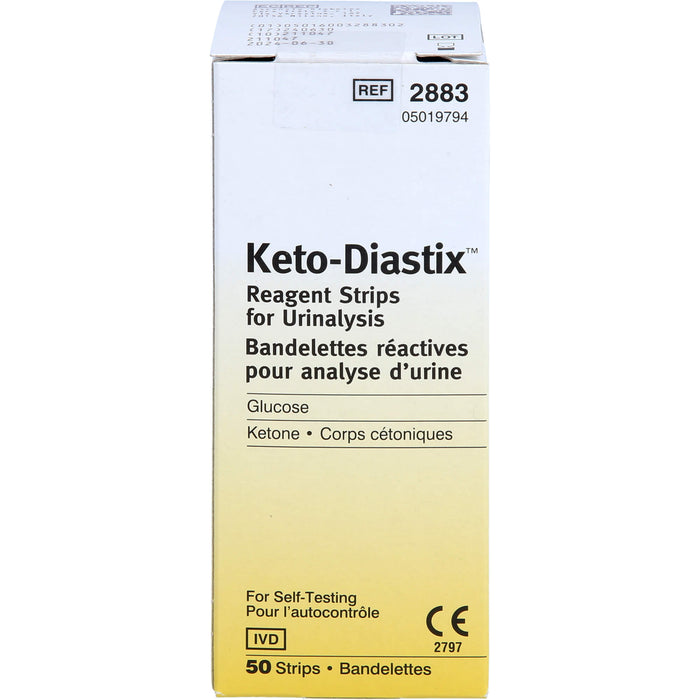 Keto-Diastix Teststreifen zur Harnanalyse, 50 pcs. Test strips