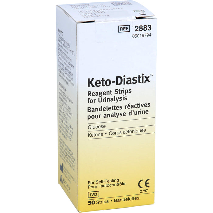 Keto-Diastix Teststreifen zur Harnanalyse, 50 pcs. Test strips