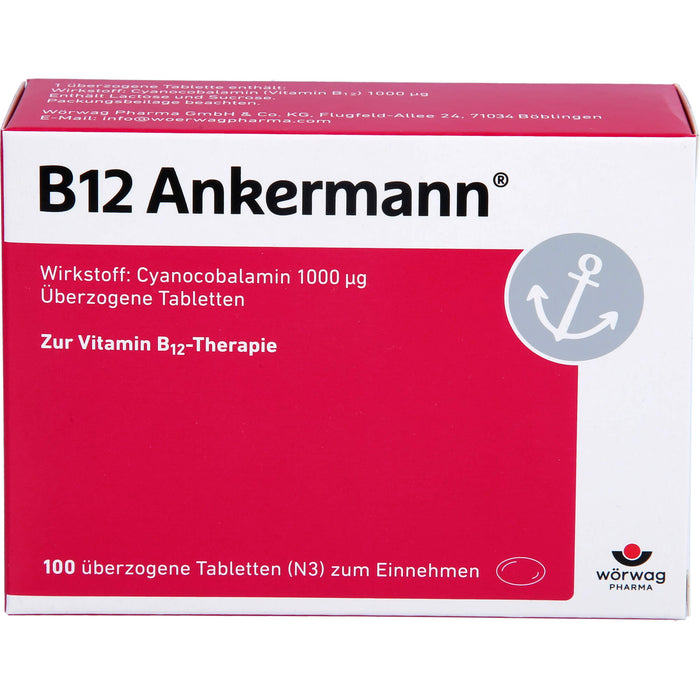 B12 Ankermann überzogene Tabletten, 100 pc Tablettes
