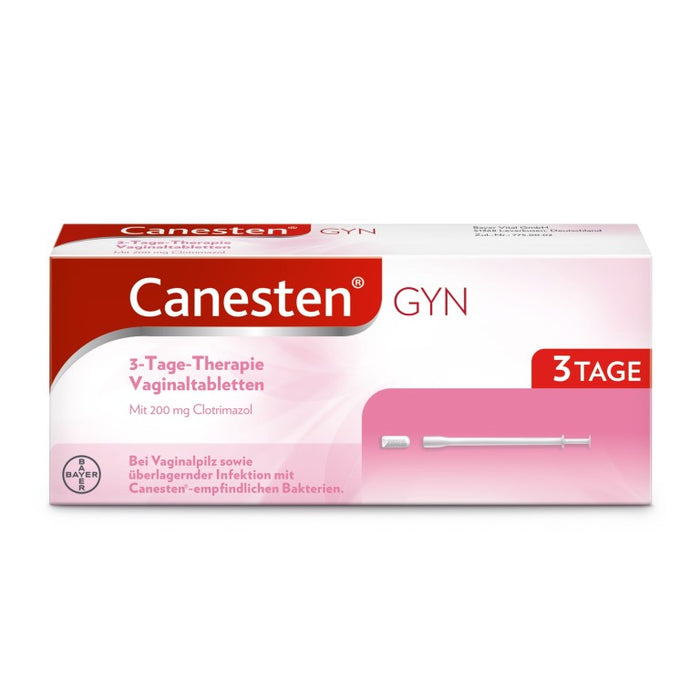 Canesten Gyn 3 Tage Vaginaltabletten, 3 pc Tablettes