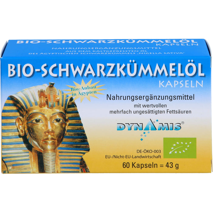 DYNAMIS Bio-Schwarzkümmelöl Kapseln, 60 pc Capsules