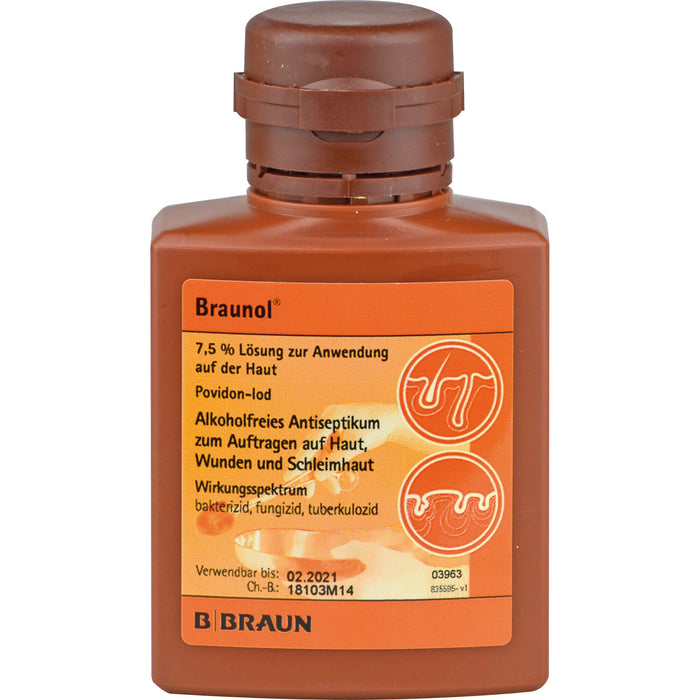 Braunol 7,5% Haut- und Schleimhautantiseptik Lösung, 30 ml Solution
