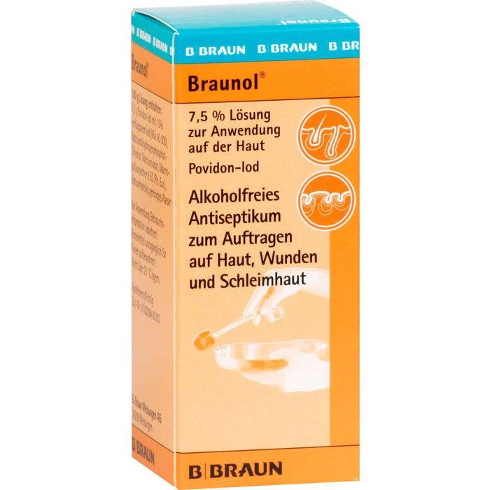 Braunol 7,5% Haut- und Schleimhautantiseptik Lösung, 30 ml Solution