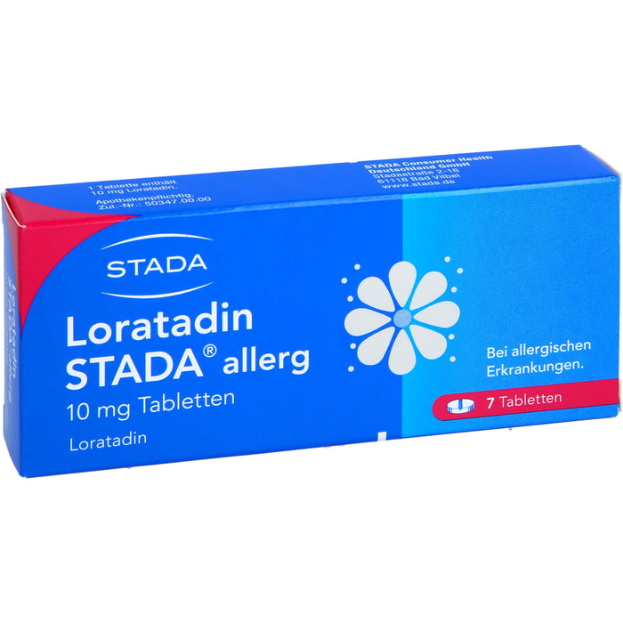 Loratadin STADA 10 mg Tabletten bei allergischen Erkrankungen, 7 pc Tablettes