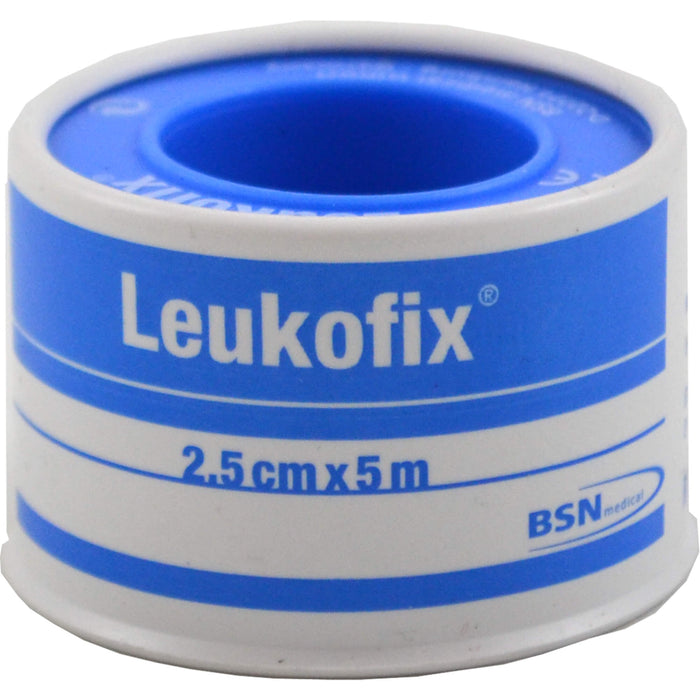Leukofix 2,5 cm x 5 m hautfreundliches transparentes Fixierpflaster, 1 St. Pflaster
