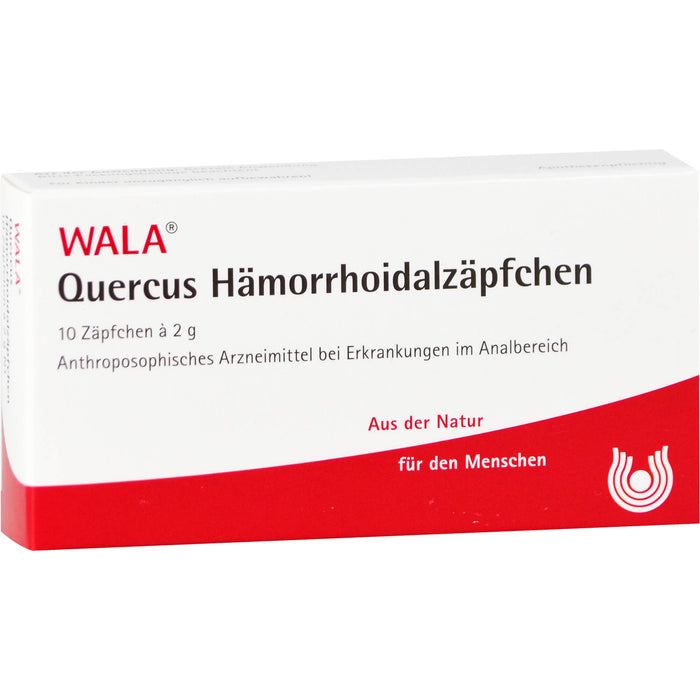 WALA Quercus Haemorrhoidalzäpfchen, 10 pcs. Suppositories