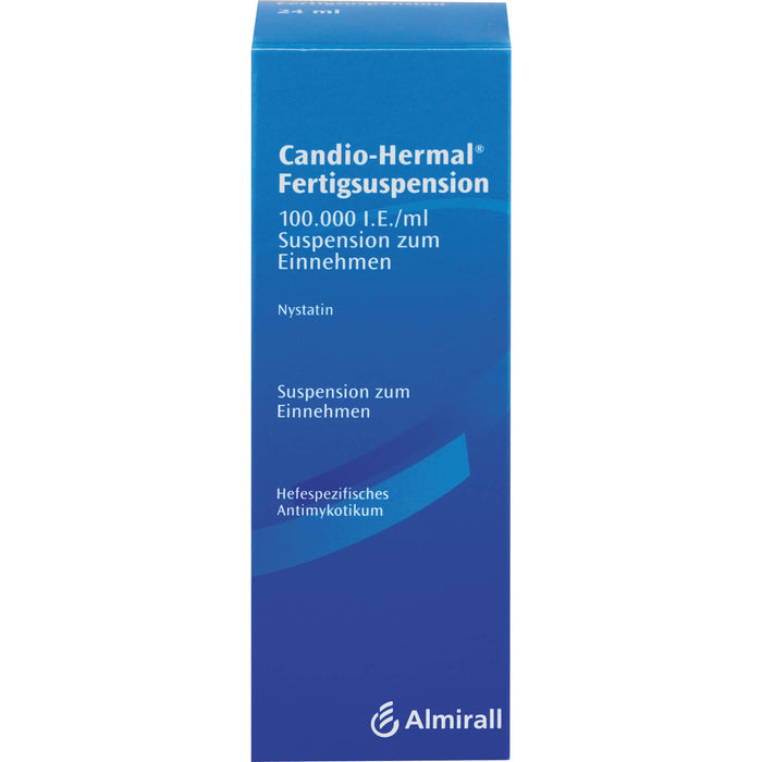 Candio-Hermal Fertigsuspension zur topischen Behandlung nystatinempfindlicher Hefepilzinfektionen, 24 ml Solution