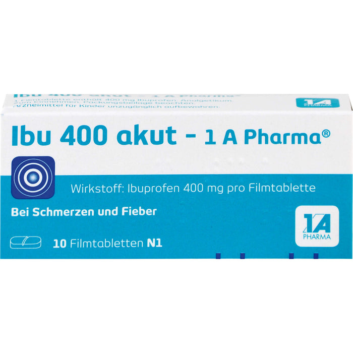 Ibu 400 akut - 1 A Pharma Filmtabletten, 10 pcs. Tablets