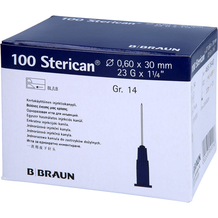 B. BRAUN Sterican Insulinkanüle 0,60 x 30 mm, 100 St. Kanülen