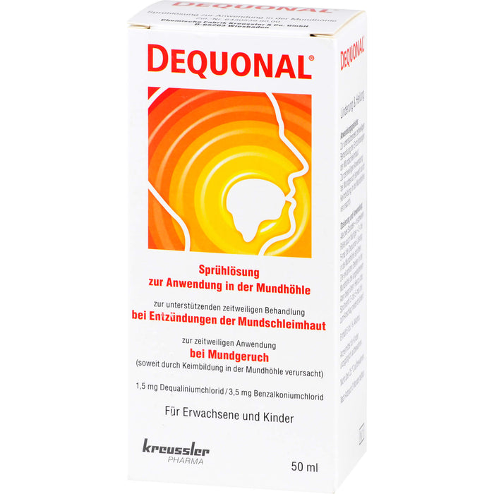 DEQUONAL Sprühlösung bei Entzündungen im Mund, 50 ml Solution