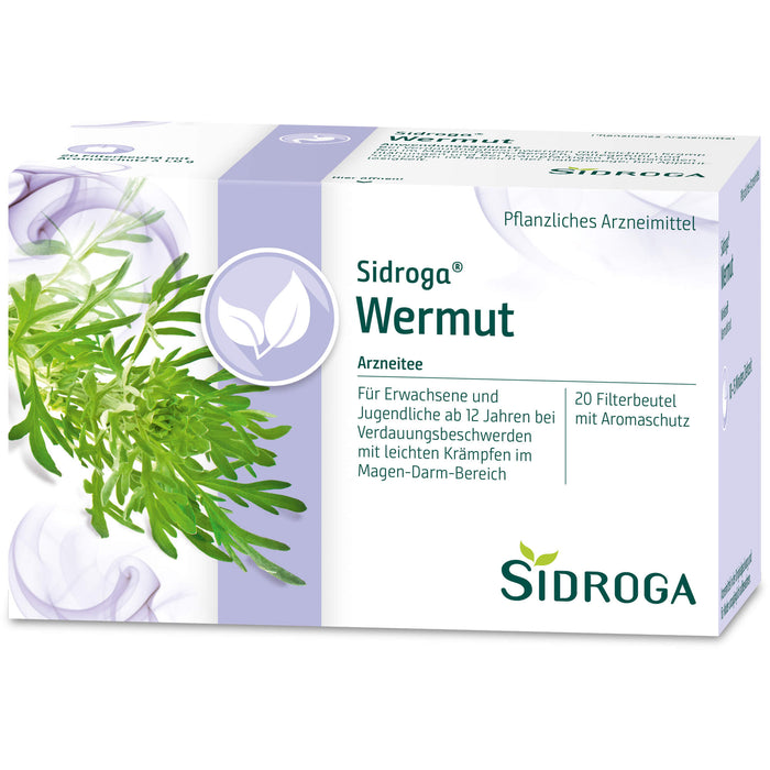 Sidroga Heilpflanzentee Wermut Filterbeutel, 20 pc Sac filtrant