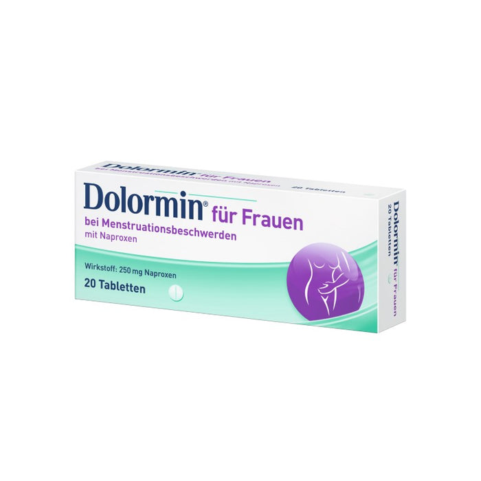 Dolormin für Frauen Tabletten bei Menstruationsbeschwerden, 20 pcs. Tablets