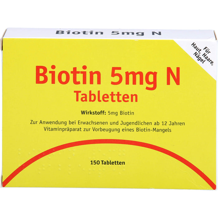 Karl Minck Biotin 5 mg N Tabletten, 150 pc Tablettes