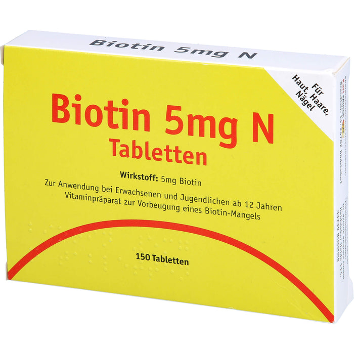 Karl Minck Biotin 5 mg N Tabletten, 150 pcs. Tablets